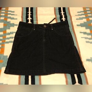 Athleta black corduroy skirt, size 4
